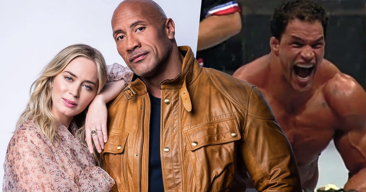 the smashing machine, emily blunt, dwayne johnson