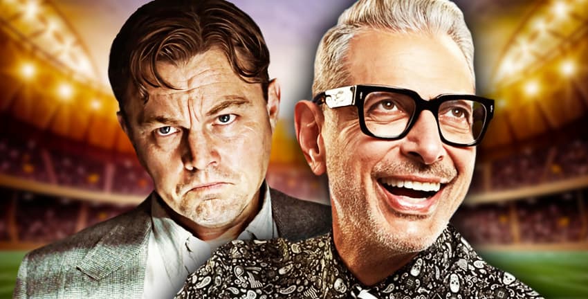 Jeff Goldblum and Leonardo DiCaprio’s Super Bowl reactions