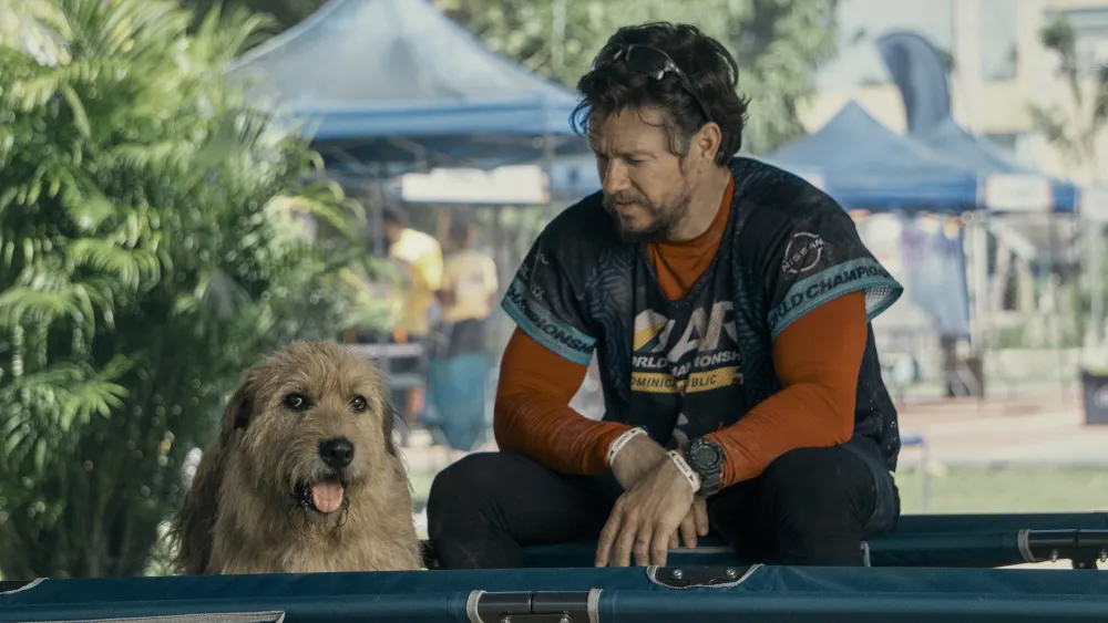 Mark Wahlberg in Arthur the King (2024).