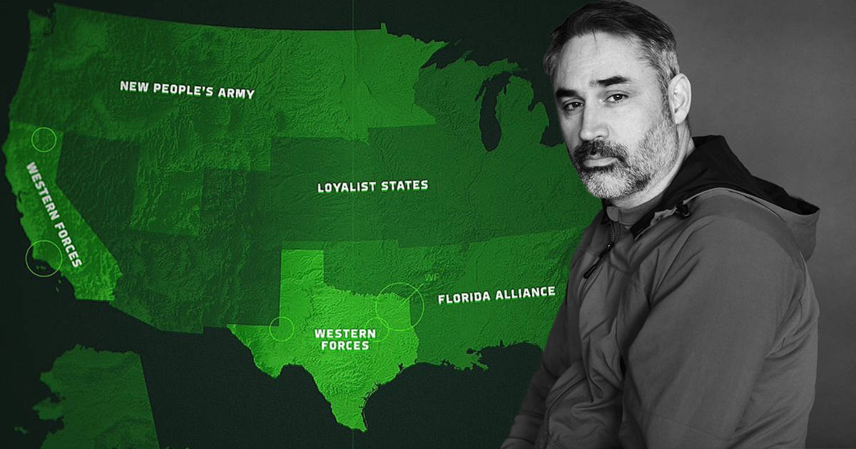 Civil War director Alex Garland explains the alliance between Texas and California in his film