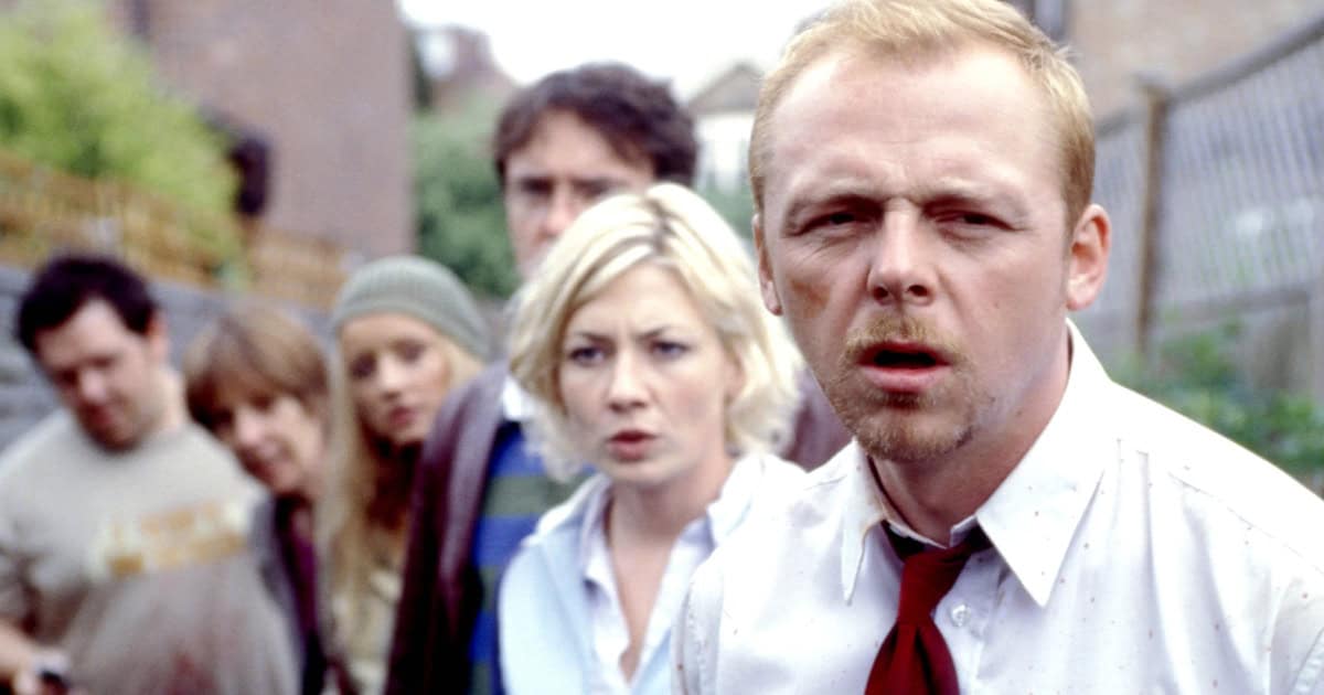A zombie extra bit Edgar Wright during Shaun of the Dead