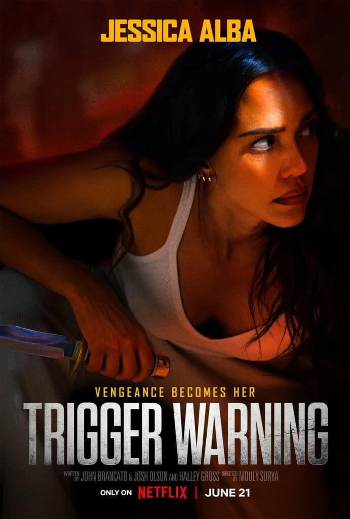 Trigger Warning, Jessica Alba, Netflix, poster, trailer