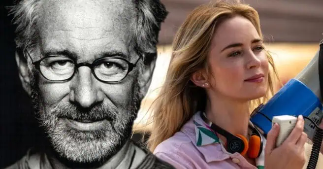 Steven Spielberg showed off some footage from his 2026 event film that stars Emily Blunt, Josh O'Connor, Colman Domingo, and more