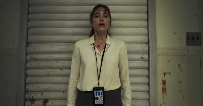 The "Heartbeat" promo for the serial killer thriller Longlegs monitors Maika Monroe's heart rate when she meets Nicolas Cage's character