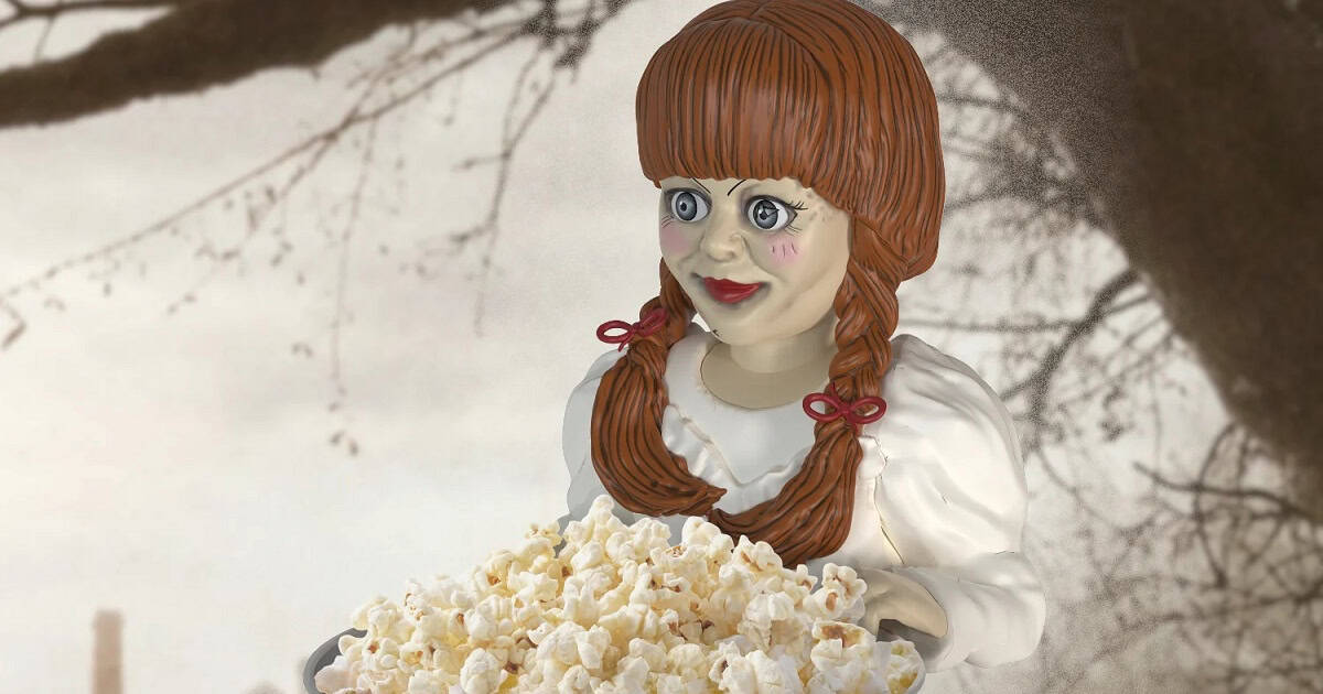 At Regal, fans of the Conjuring Universe will be able to watch The Conjuring: Last Rites while munching from an Annabelle popcorn bucket