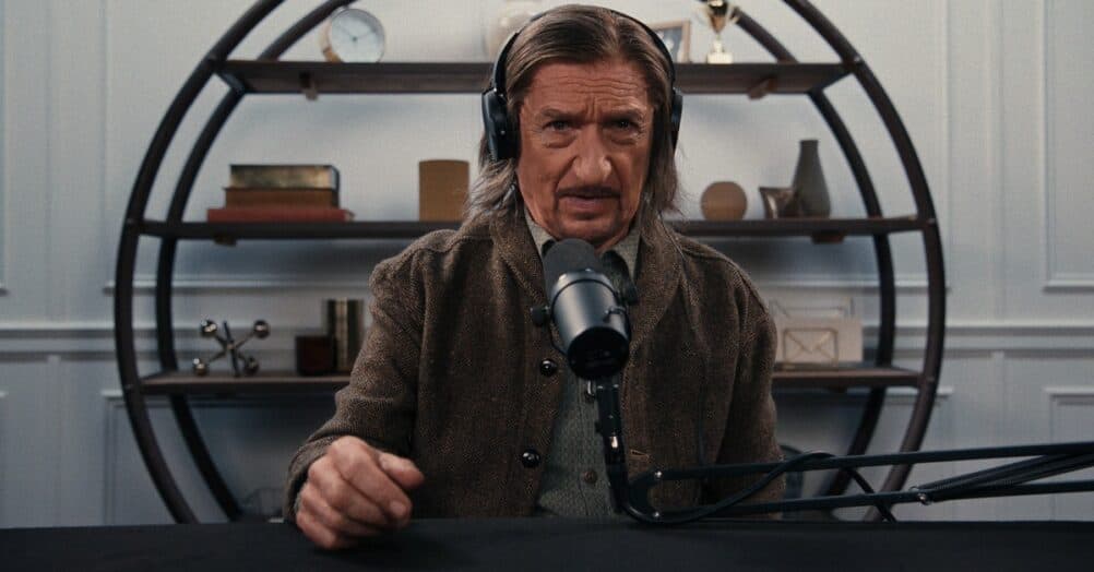 Trevor Slattery gets upset with Ben Mankiewicz during a podcast interview in the latest Wonder Man promo video