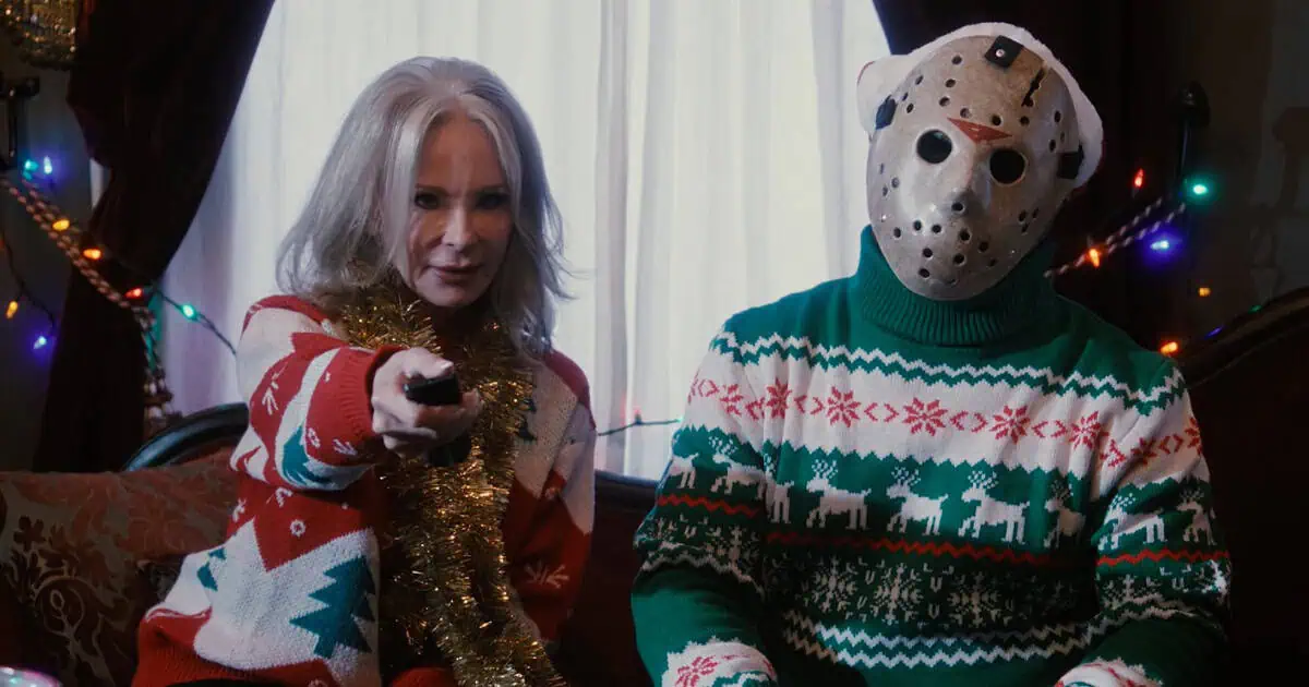 Jason Voorhees and Melanie Kinnaman are featured in Paramount's Season's Screamings video, promoting their digital selection