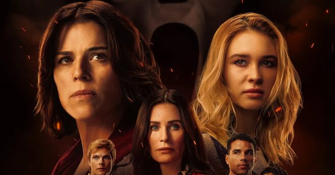 The latest poster for Scream 7, which reaches theatres in February, takes us back to the late '90s with its floating heads design