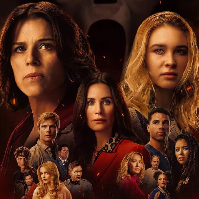 The latest poster for Scream 7, which reaches theatres in February, takes us back to the late '90s with its floating heads design