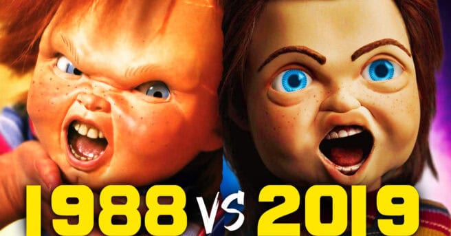 A deep comparison of Child’s Play (1988) and its 2019 remake, exploring why original Chucky remains one of horror’s most dangerous icons.