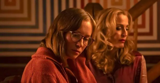 Gillian Anderson and Hannah Einbinder star in the psychosexual horror film Teenage Sex and Death at Camp Miasma