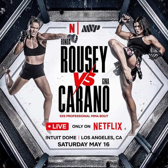 Retired MMA fighters Gina Carano and Ronda Rousey are stepping back into the ring to fight each other for a live event on Netflix