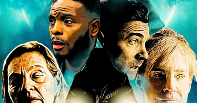 Kel Mitchell, Josh Server, Aida Turturro, Catherine Mary Stewart, and more star in the psychological horror film Heading East