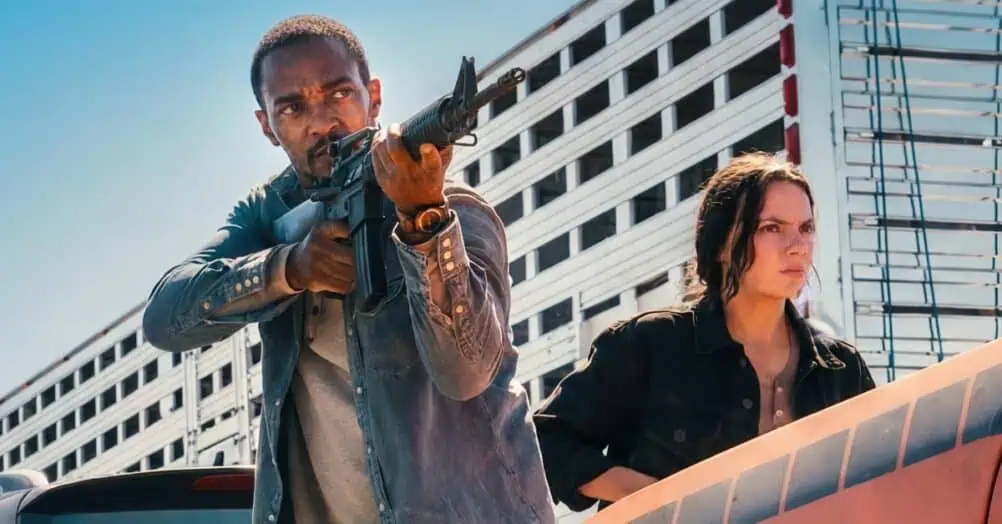 Director Neil Burger is currently in production on the action thriller Barracuda, and the first image features Anthony Mackie and Dafne Keen