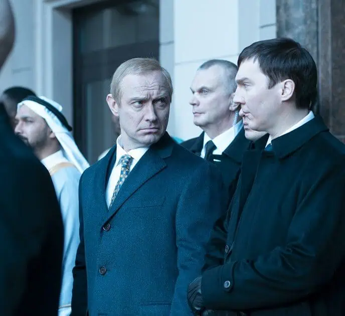 We're proud to share an EXCLUSIVE clip from the political thriller The Wizard of the Kremlin, starring Paul Dano