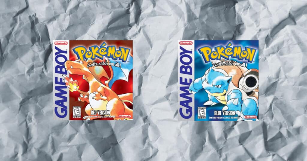 Pokemon Blue, Pokemon Red, Game Boy, Nintendo