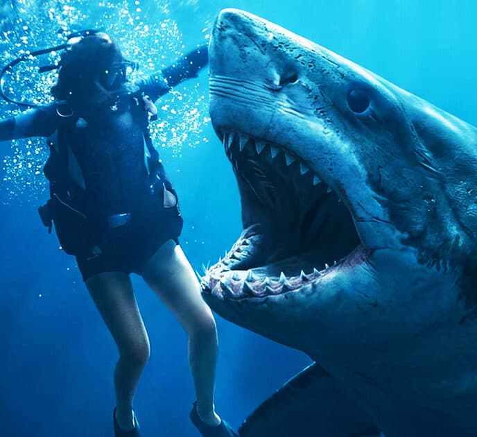 Above & Below trailer, shark attack movie