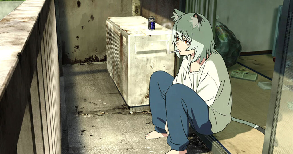 Chainsmoker Cat, anime, review, Netflix