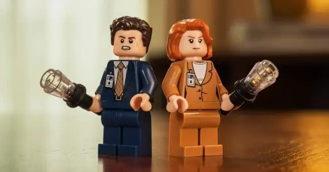 LEGO reveals its new 1,478-piece The X-Files set featuring Mulder, Scully, a UFO, aliens and iconic details from the hit series