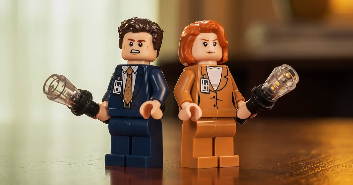 LEGO reveals its new 1,478-piece The X-Files set featuring Mulder, Scully, a UFO, aliens and iconic details from the hit series