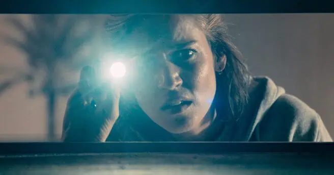 Matilda Lutz battles deadly, multiplying spiders in a new red band trailer for the horror movie Crawlers, coming in October