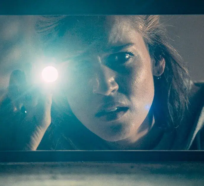 Matilda Lutz battles deadly, multiplying spiders in a new red band trailer for the horror movie Crawlers, coming in October