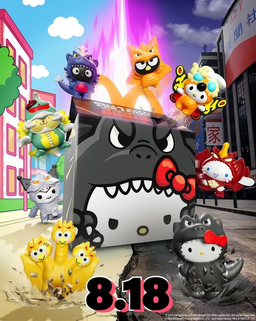 Hello Kitty & Friends x Godzilla Happy Meal