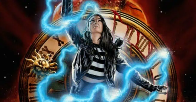 Demon Hunter: Time 2 Kill brings Taryn Barker back for a wild, time-hopping horror adventure packed with demons, vampires, and a slasher