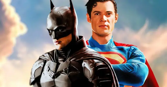 Robert Pattinson as Batman alongside David Corenswet's Superman in the DCU