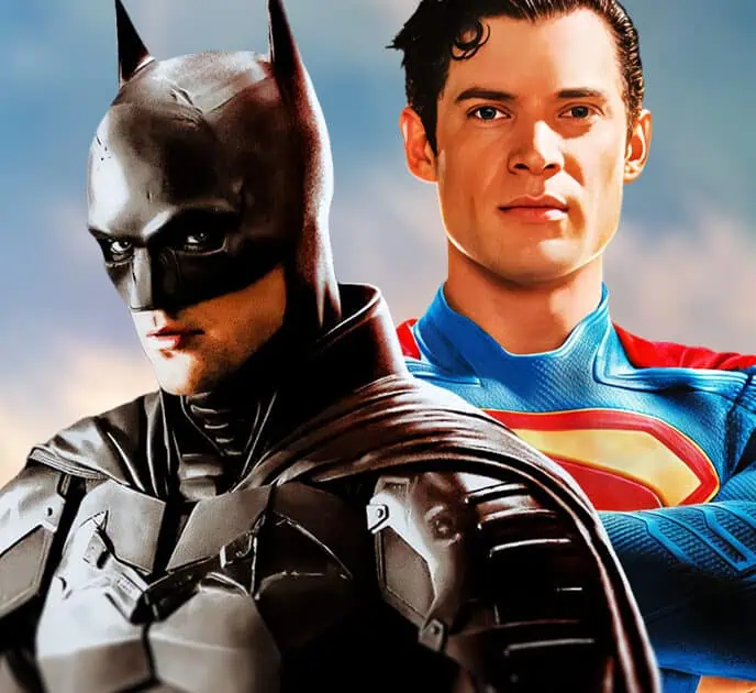 Robert Pattinson as Batman alongside David Corenswet's Superman in the DCU