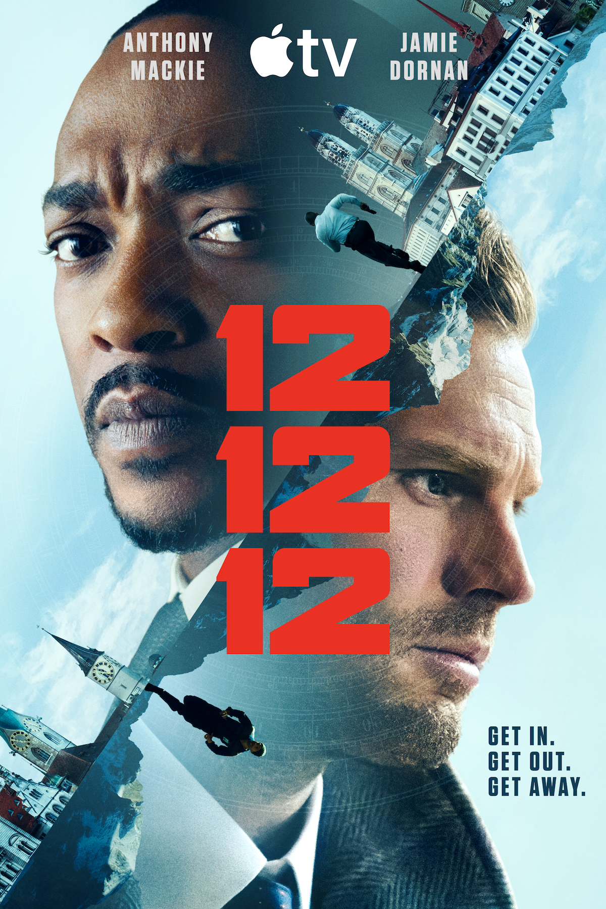 Anthony Mackie hunts Jamie Dornan after the biggest bank heist in Europe in the trailer for 12 12 12